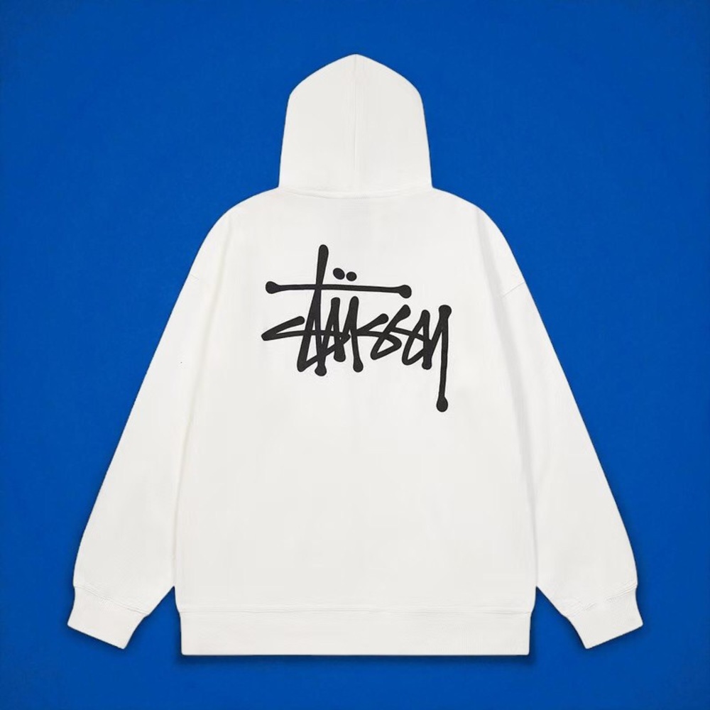 Stussy White Hoodie for Men